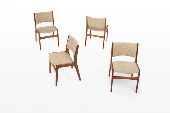 Image 1 of Model 89 Dining Chairs By Erik Buch For Anderstrup Møbelfabrik, Denmark, 1960S, Set Of 4