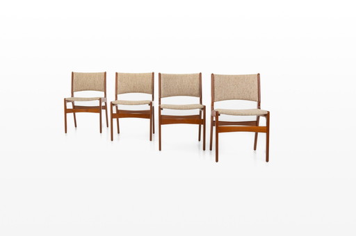 Model 89 Dining Chairs By Erik Buch For Anderstrup Møbelfabrik, Denmark, 1960S, Set Of 4