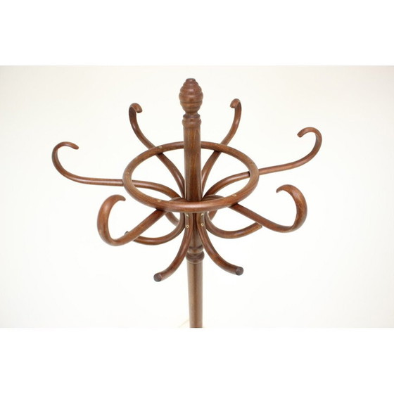 Image 1 of Vintage bentwood floor coat rack by Ton Thonet, Czechoslovakia 1980