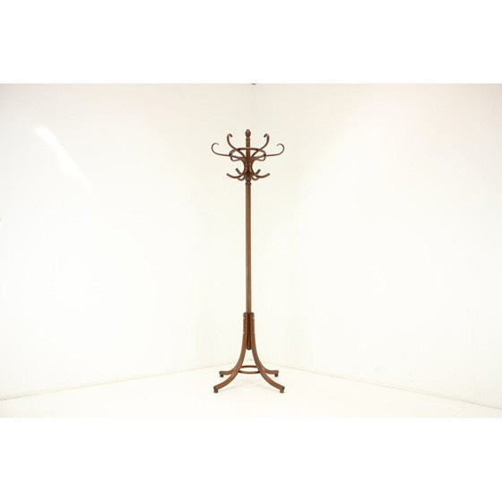 Image 1 of Vintage bentwood floor coat rack by Ton Thonet, Czechoslovakia 1980