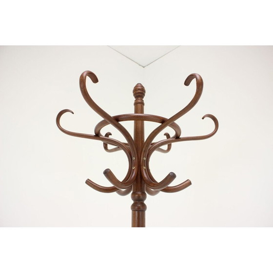 Image 1 of Vintage bentwood floor coat rack by Ton Thonet, Czechoslovakia 1980