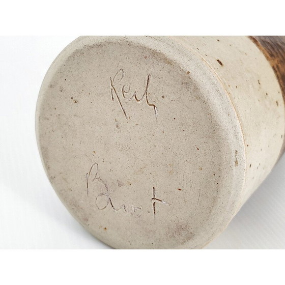 Image 1 of Vintage biot stoneware bottle vase, 1960