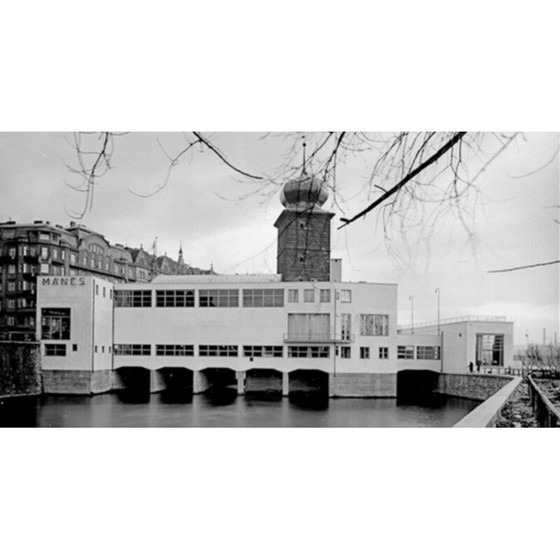 Image 1 of Vintage Industrial lamp by arch Ladislav Vrátník for gallery Mánes