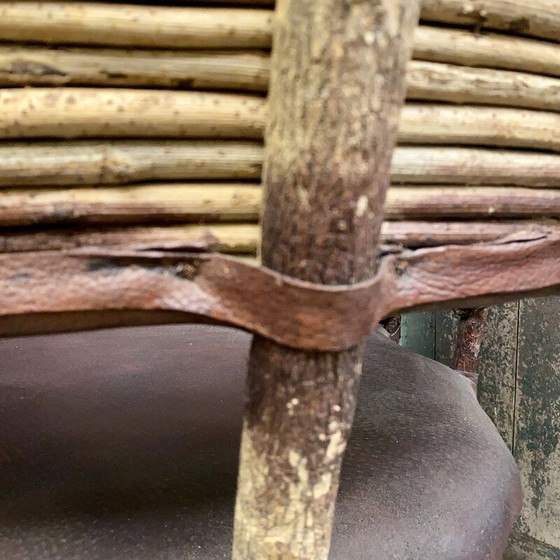 Image 1 of Poltrona vintage in pelle e legno, Messico anni '70