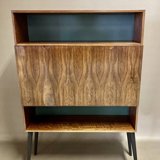 Image 1 of Scandinavian design rosewood desk 1950.