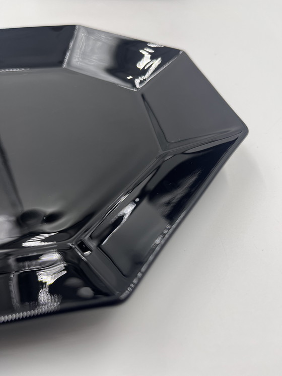 Image 1 of Set Of 7 Arcoroc Black Dinner Plates