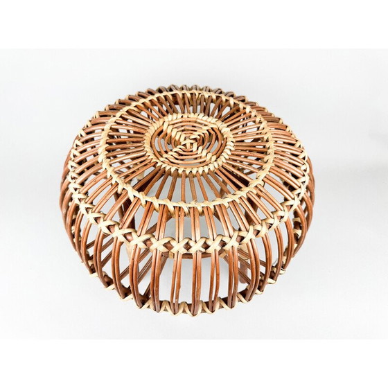 Image 1 of Mid-century rattan stool