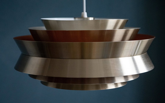 Image 1 of Carl Thore "Trava" Danish Brass Pendant Lamp