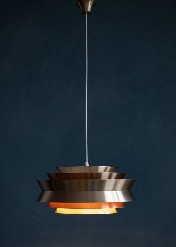 Image 1 of Carl Thore "Trava" Danish Brass Pendant Lamp