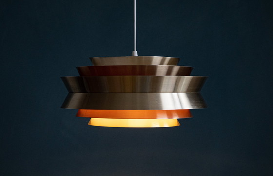 Image 1 of Carl Thore "Trava" Danish Brass Pendant Lamp