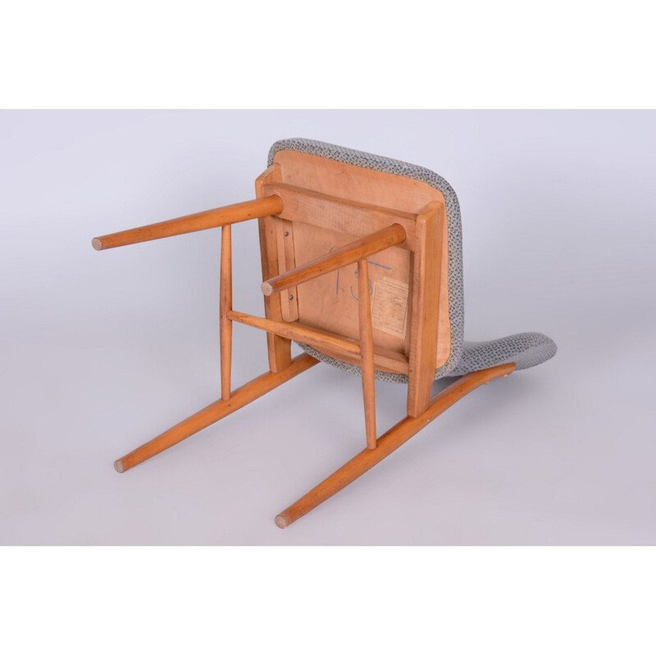 Set of vintage beech chairs for Jitona Soběslav, Czechoslovakia