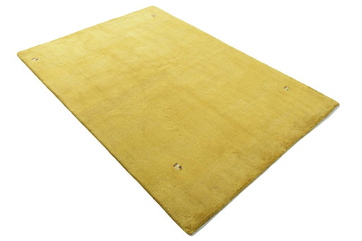 Gabbeh Loribaft Rug - Yellow - 215 X 152 Cm - New