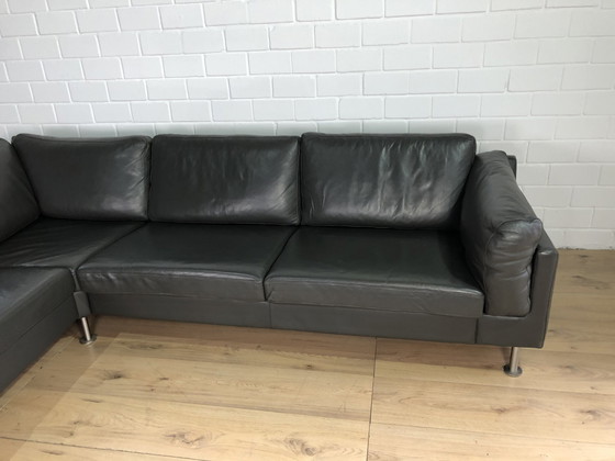 Image 1 of Boconcept leather sofa gray leather couch leather corner sofa sofa couch corner sofa