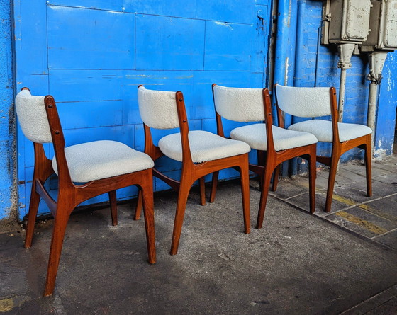 Image 1 of 4x Midcentury Teak Dining Chairs- Denmark