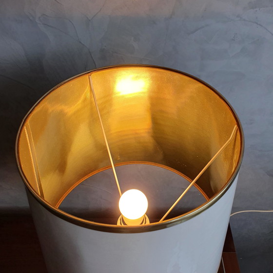 Image 1 of 1960s Marble Table Lamp White