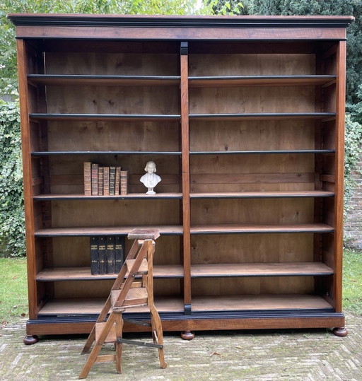 Large Bookcase Library Cabinet Dutch Period 1870/1880 William Iii