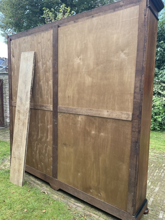 Image 1 of Large Bookcase Library Cabinet Dutch Period 1870/1880 William Iii