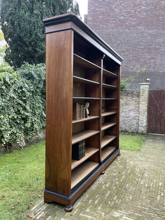 Image 1 of Large Bookcase Library Cabinet Dutch Period 1870/1880 William Iii