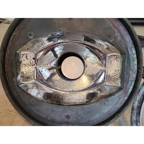 Image 1 of Vintage copper and glass lamppost, 1920