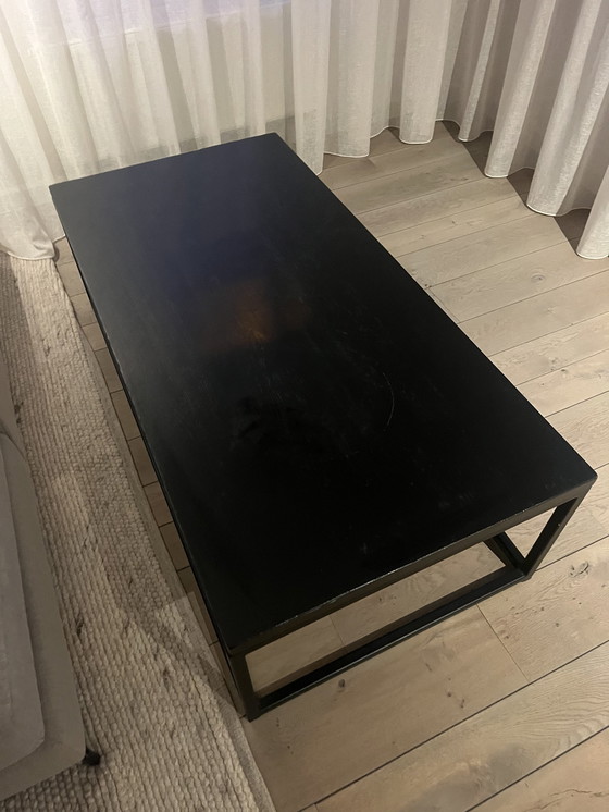 Image 1 of Coffee Table With Solid Oak Table Top