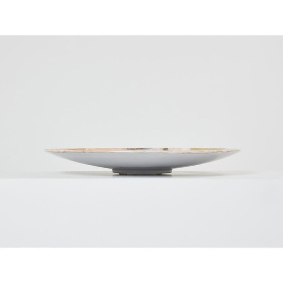 Image 1 of Vintage glazed ceramic dish by Les Héritiers, France 1990