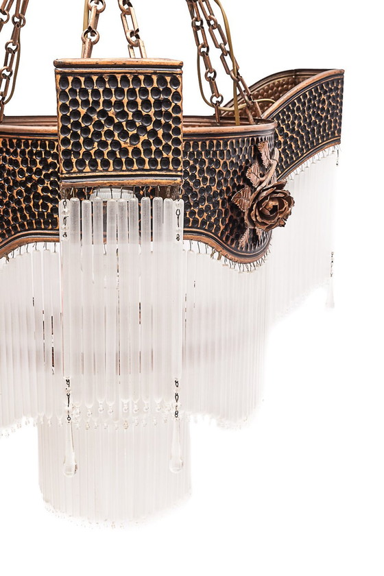 Image 1 of Large Art Deco chandelier