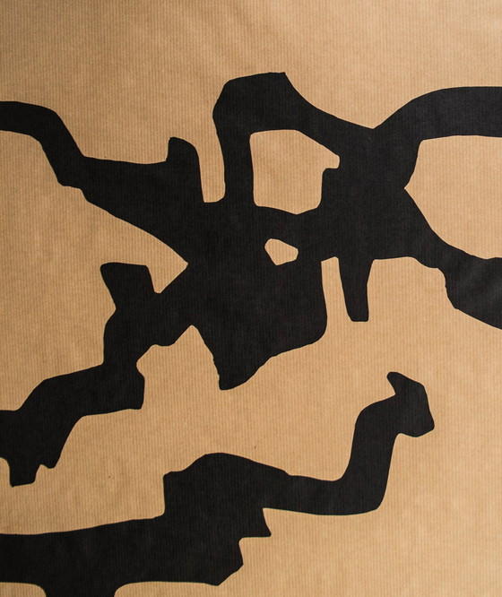 Image 1 of Eduardo Chillida : Lithographie sur papier d'emballage brun