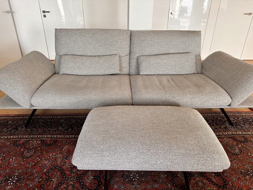 Sofa Koinor Francis 3 seater light gray mottled