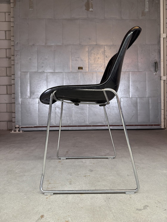 Image 1 of Drabert Sm400 Swing Stacking Chair Black