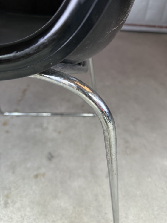 Image 1 of Drabert Sm400 Swing Stacking Chair Black