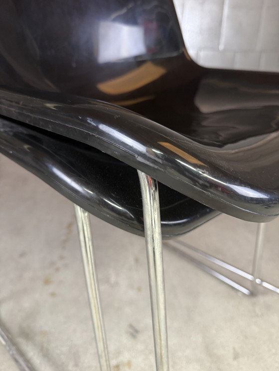 Image 1 of Drabert Sm400 Swing Stacking Chair Black