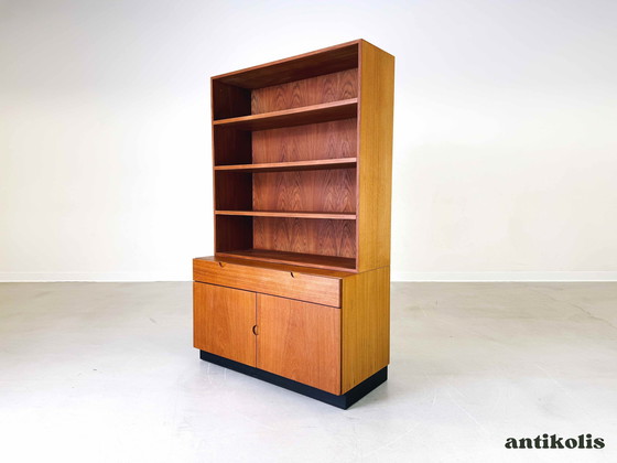 Image 1 of Mid - Century bookcase cabinet Bramin 160 teak shelf