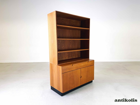 Image 1 of Mid - Century bookcase cabinet Bramin 160 teak shelf