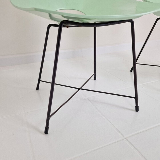 Image 1 of Pair of vintage chairs by Augusto Bozzi for Saporiti, Italy 1950s