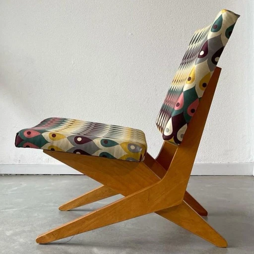 Model Fb18 Scissor Lounge Chair By Jan Van Grunsven For Pastoe