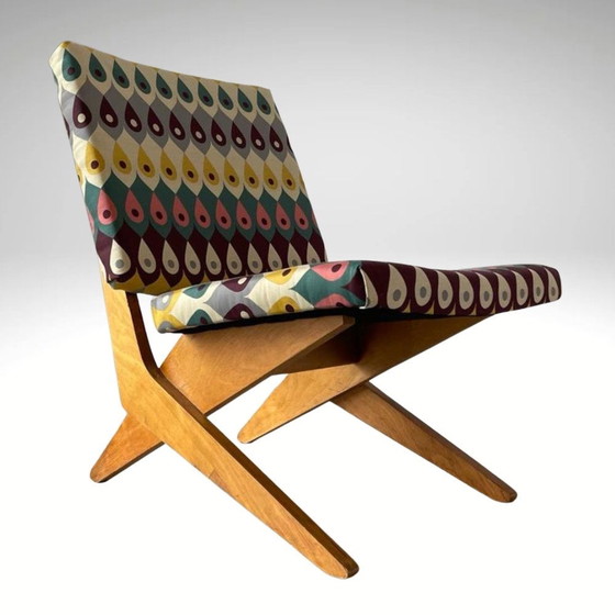 Image 1 of Model Fb18 Scissor Lounge Chair By Jan Van Grunsven For Pastoe