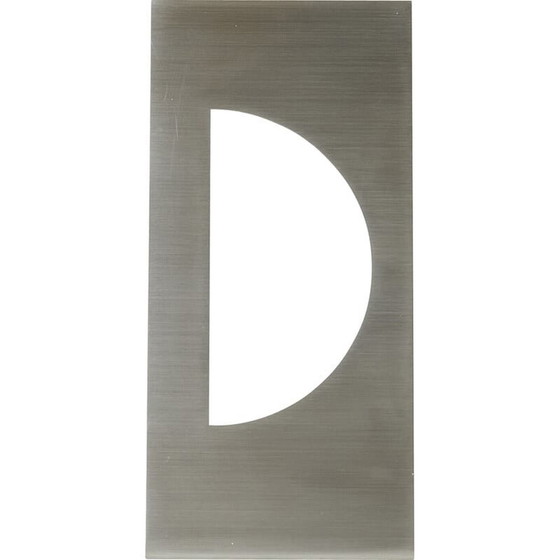 Image 1 of Vintage brushed steel photo frame by Gabriella Crespi for Christian Dior, 1970