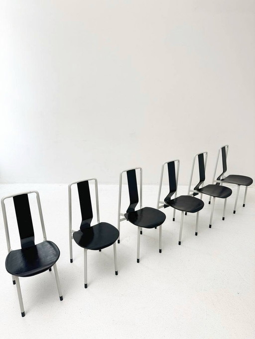 Set of 6 Irma chairs by Achilles Castiglioni for Zanotta, 1970s