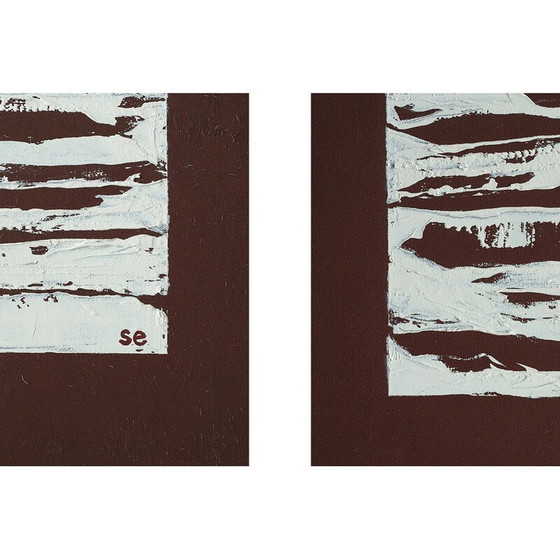 Image 1 of Set of 4 vintage paintings by Ewa Söderström