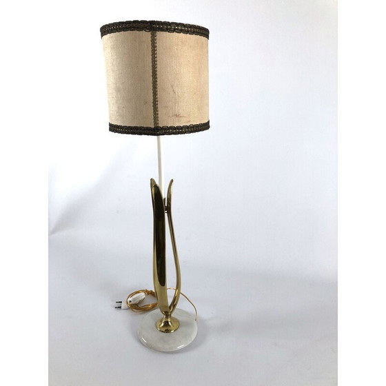 Image 1 of Vintage table lamp in marble and brass from Arredoluce, Italy 1950