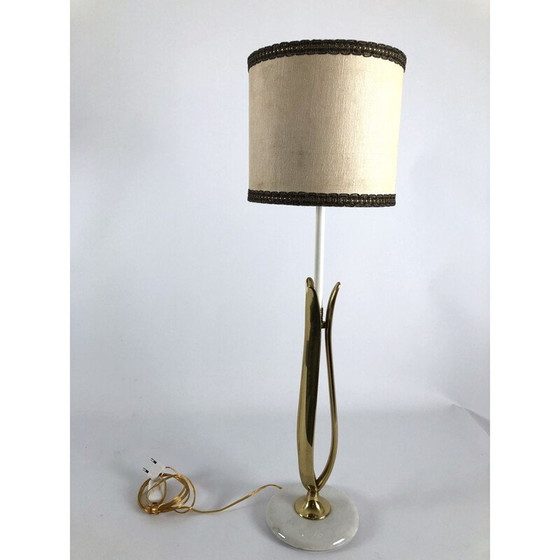 Image 1 of Vintage table lamp in marble and brass from Arredoluce, Italy 1950