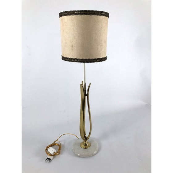 Image 1 of Vintage table lamp in marble and brass from Arredoluce, Italy 1950