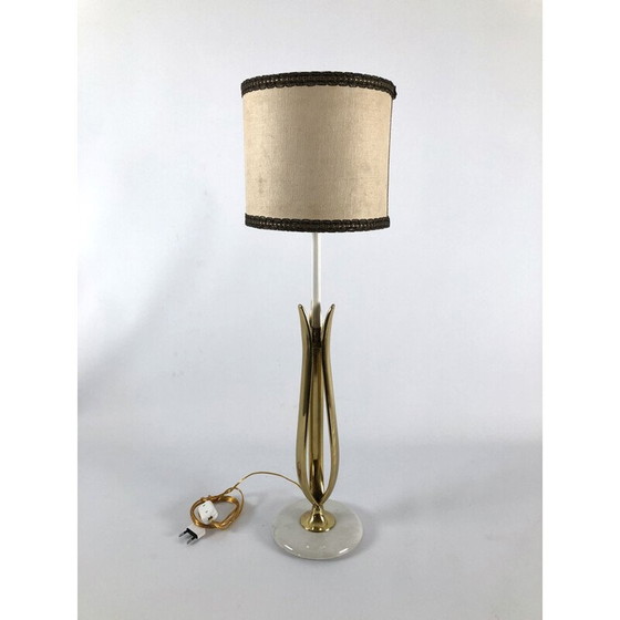 Image 1 of Vintage table lamp in marble and brass from Arredoluce, Italy 1950