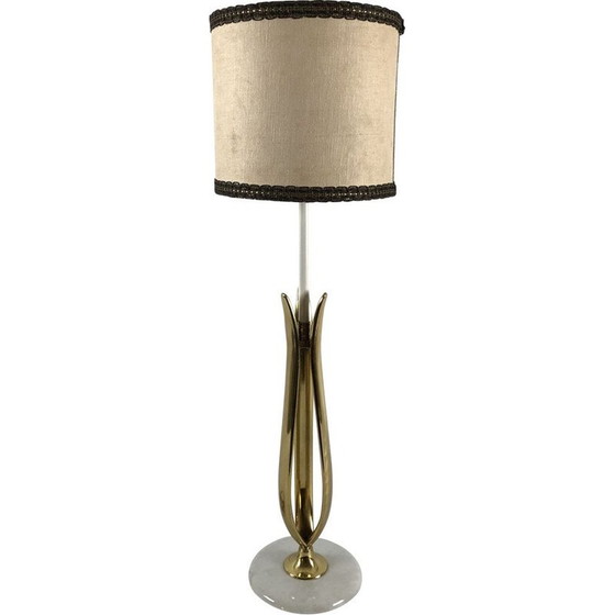 Image 1 of Vintage table lamp in marble and brass from Arredoluce, Italy 1950