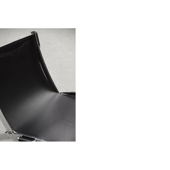 Image 1 of Vintage Italian Minimalist Leather Chair, 1980s