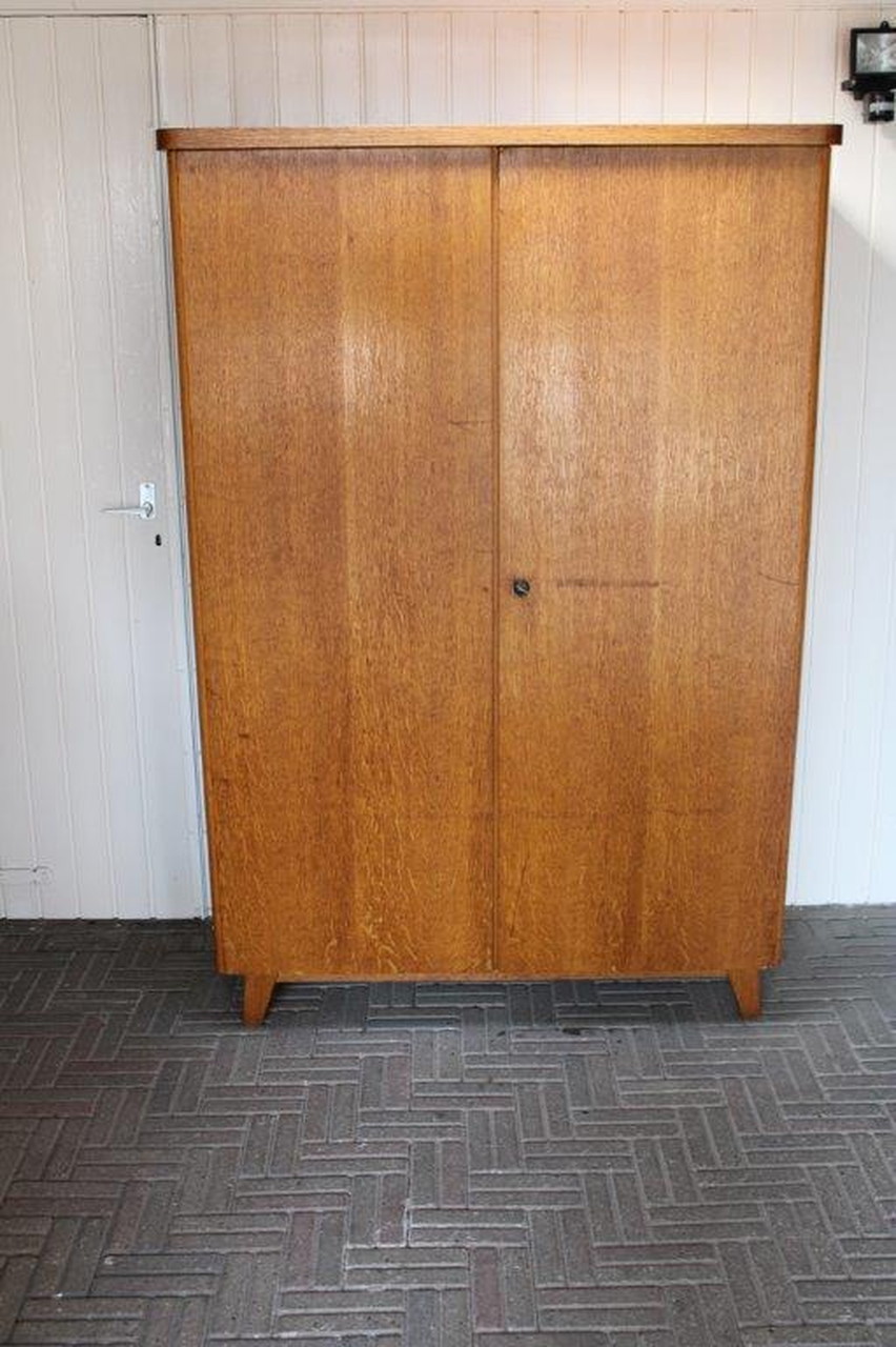 1920s-50s teak wooden wardrobe | Vintage Design Clothing Closet | €299 ...