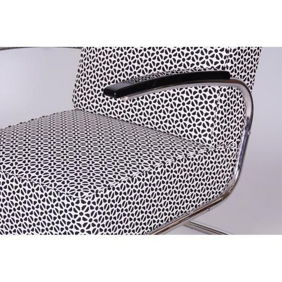 Image 1 of Coppia di poltrone vintage Bauhaus in acciaio cromato di Mücke Melder, Cecoslovacchia 1930