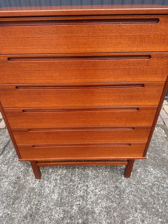 Image 1 of Cassettiera vintage in teak design Nils Jonsson