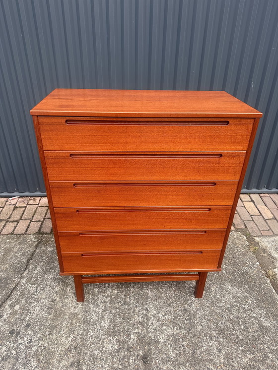 Image 1 of Cassettiera vintage in teak design Nils Jonsson