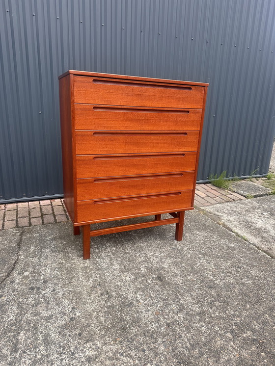 Image 1 of Commode vintage en teck design nils jonsson